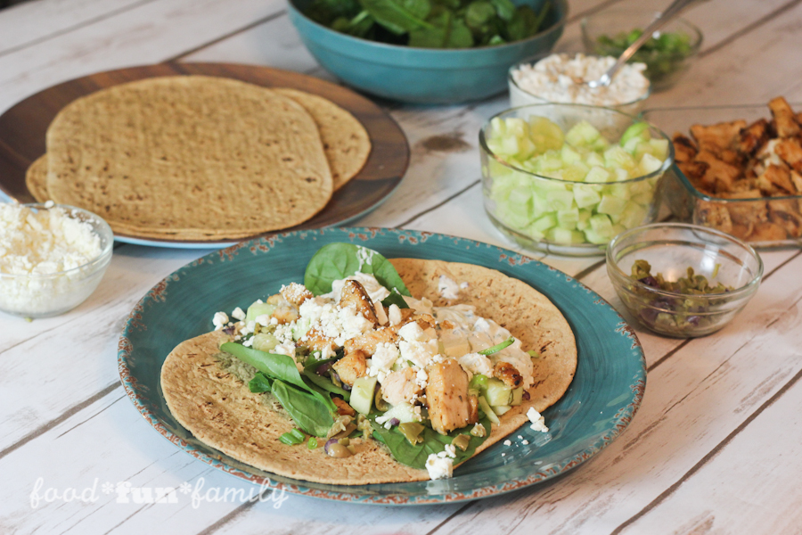 Greek-Style Chicken Wraps