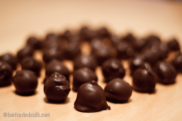 hand-dipped chocolate truffles