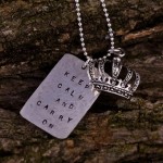 keep calm and carry on necklace