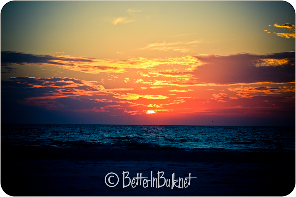 Sunset on the beach