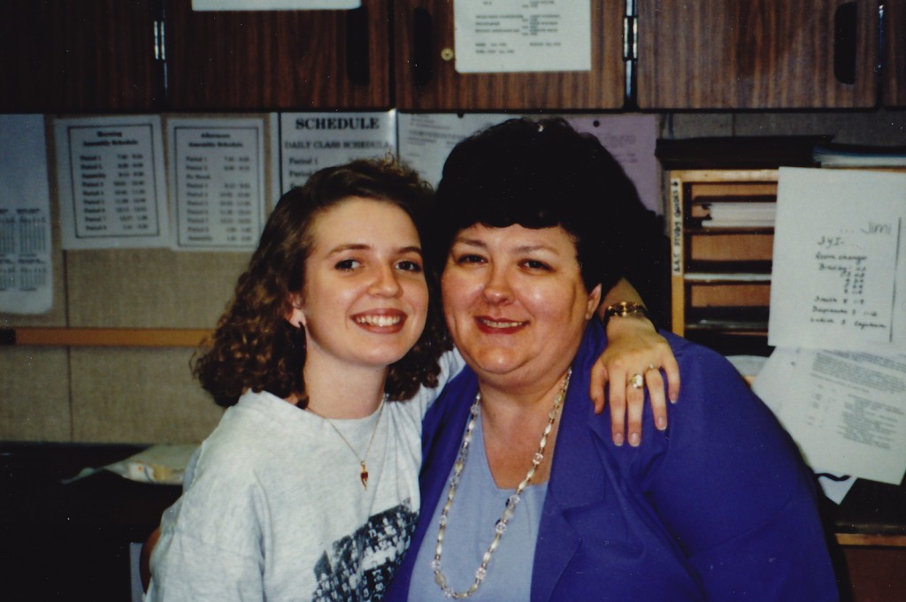 Hazel and me in the counseling office