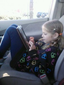 playing hangman in the car