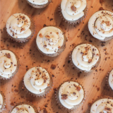 English Toffee Cupcakes with Browned Butter Frosting