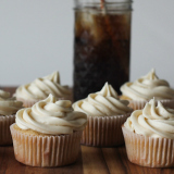 Root Beer Cupcakes with Root Beer Buttercream Frosting