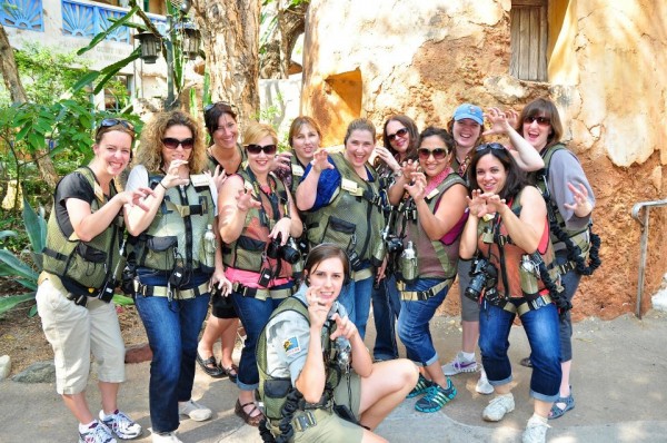 Our group at the beginning of the Wild Africa Trek at Disney's Animal Kingdom