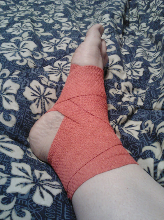 red sports wrap from Safeskin