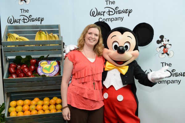 Lolli and Mickey at disney's magic of healthy living press conference