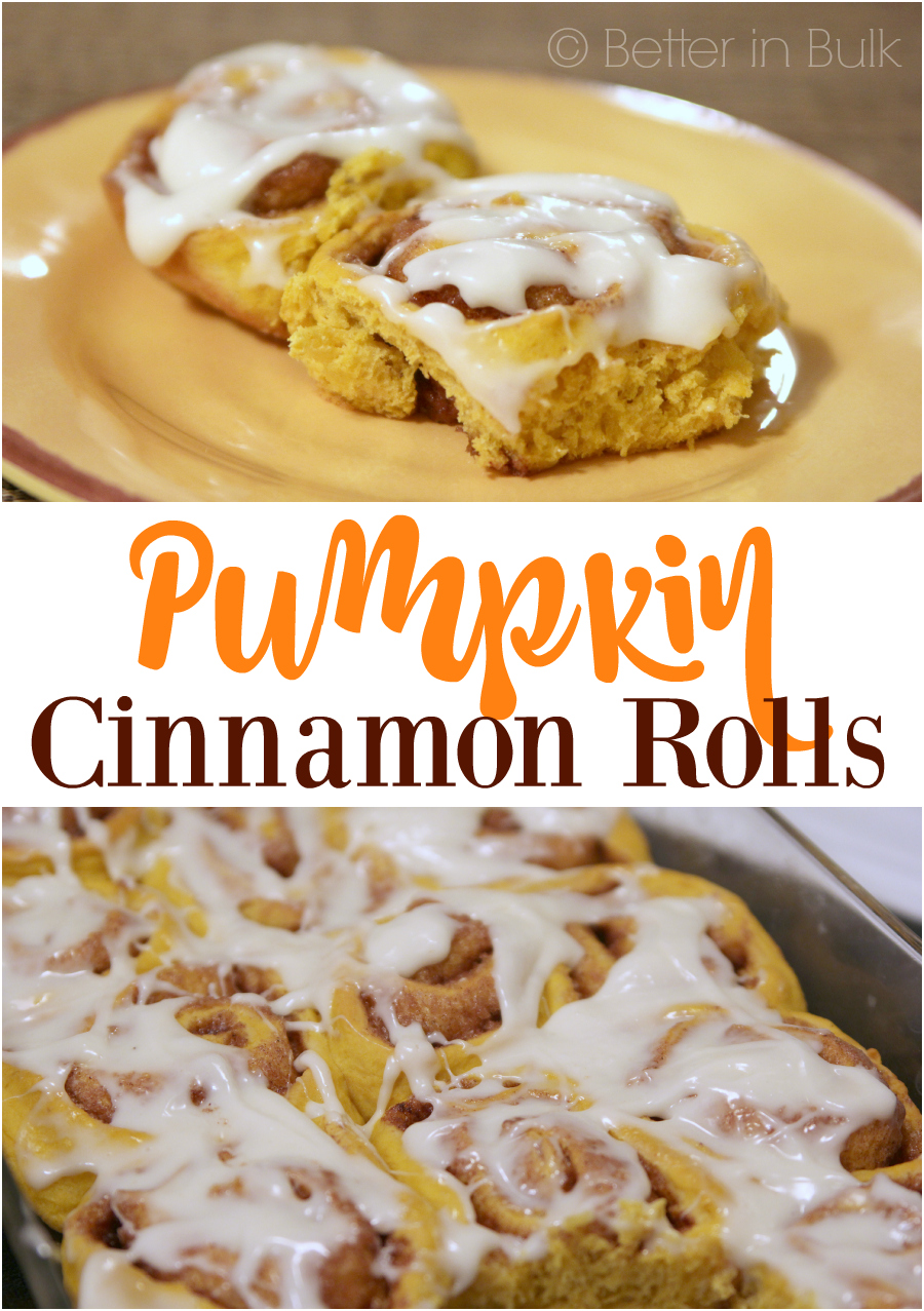 Pumpkin Cinnamon Rolls from Better in Bulk