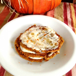 Pumpkin "carrot cake" oatmeal protein pancakes 