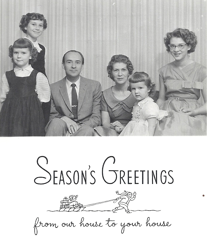 Family Christmas card 1959