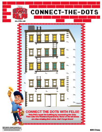 Wreck-It Ralph printable connect the dots activity 