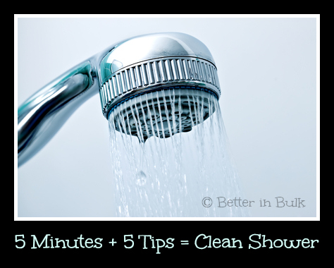 5 minutes 5 tips clean shower