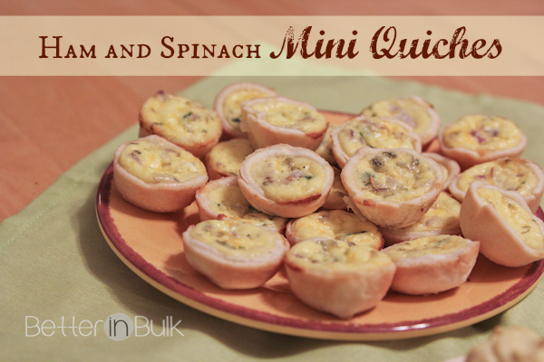 ham and spinach mini quiches