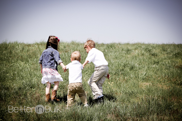 kids on a hill Spring photo season