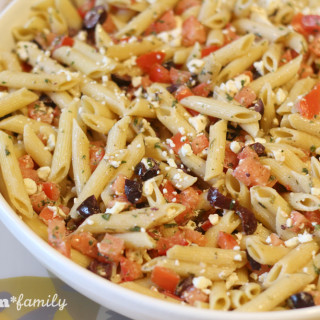 Fresh Vegetarian Greek Pasta from Food Fun Family