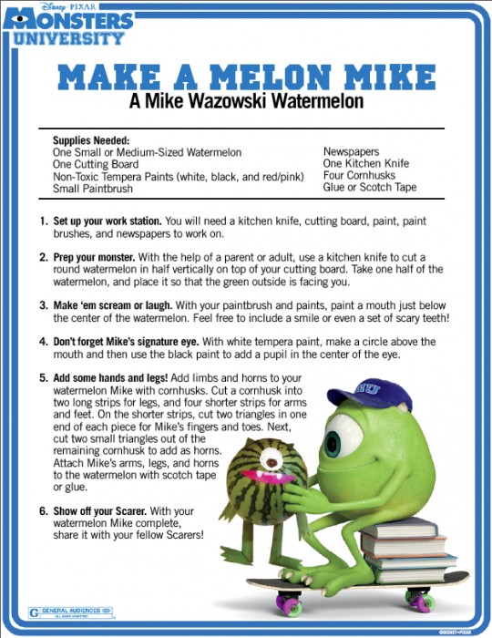 Monsters University BBQ recipes page 4