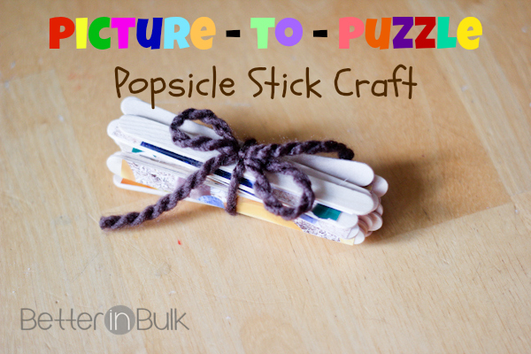 picture to puzzle popsicle stick craft