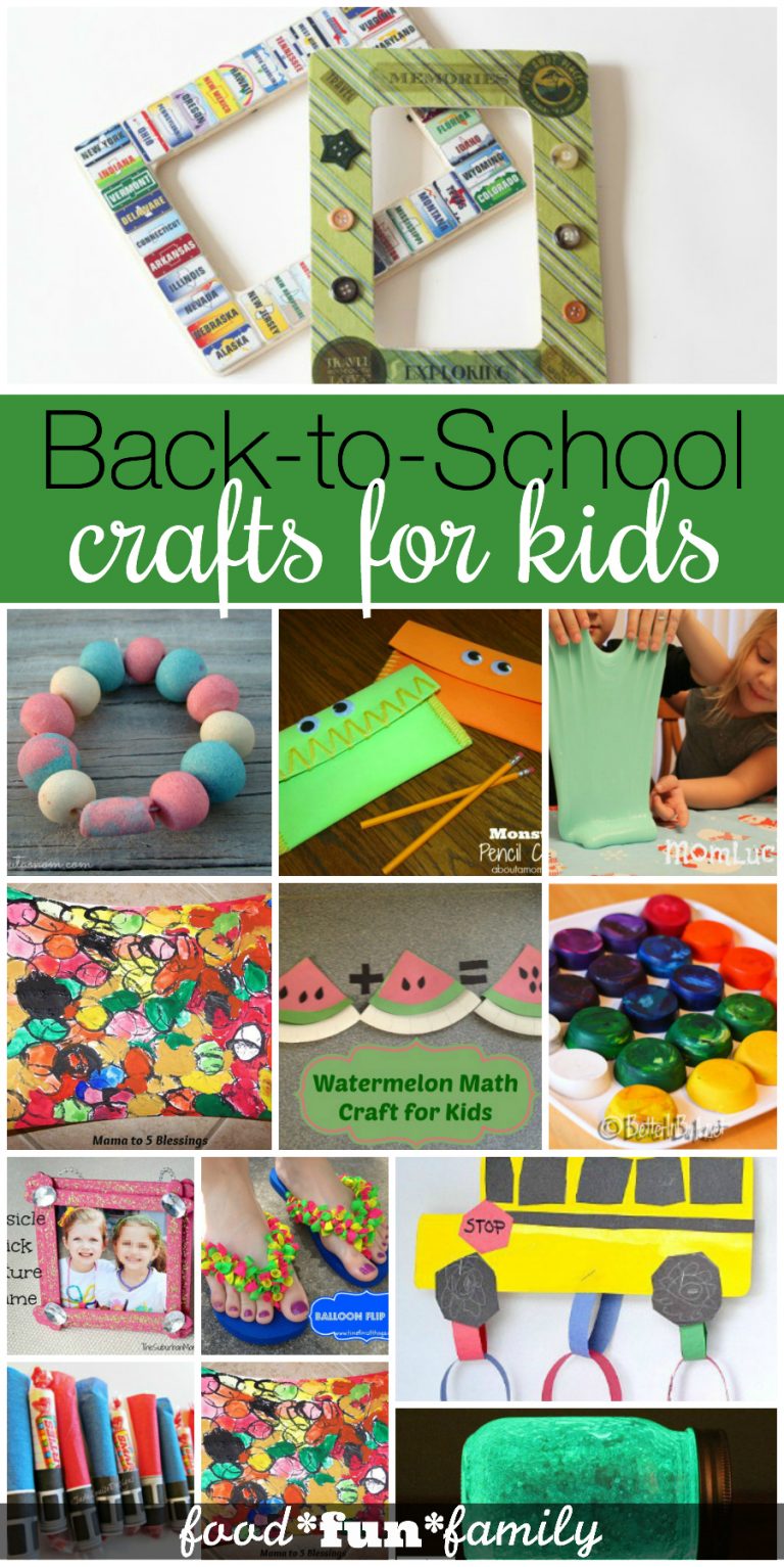 16 Back to School Crafts for Kids {Craft Round-up}