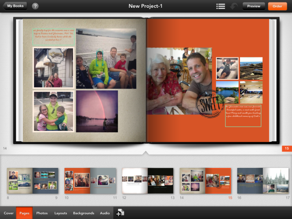 Shutterfly photo story app for iPad create photo books