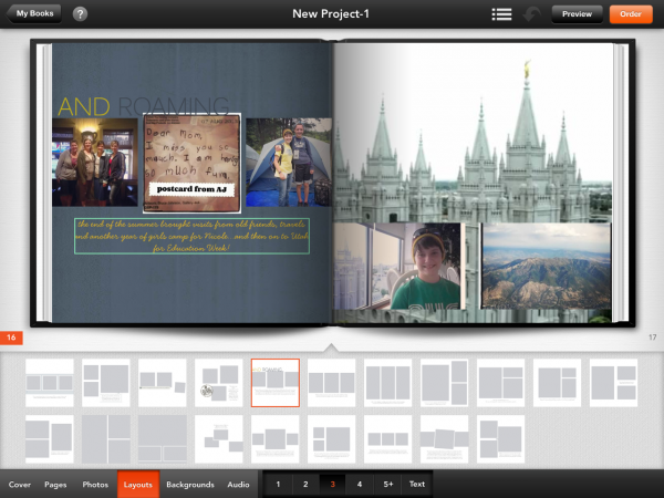 Shutterfly photo story app for iPad create photo books