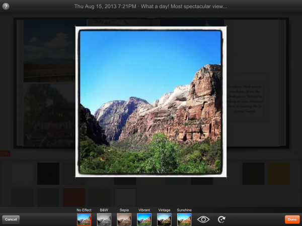 Shutterfly photo story app for iPad create photo books