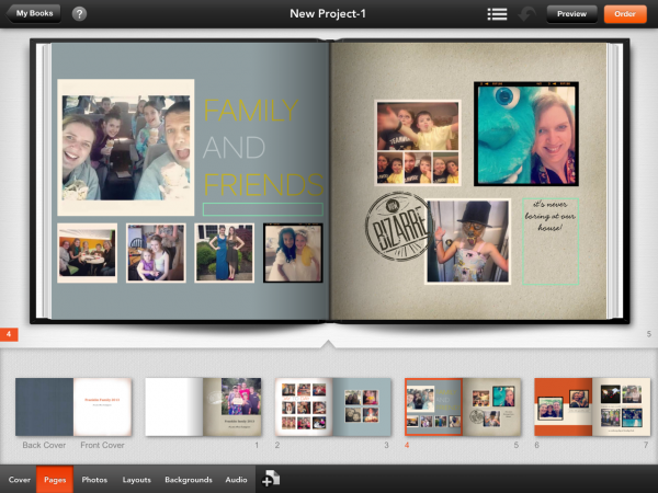 Shutterfly photo story app for iPad create photo books