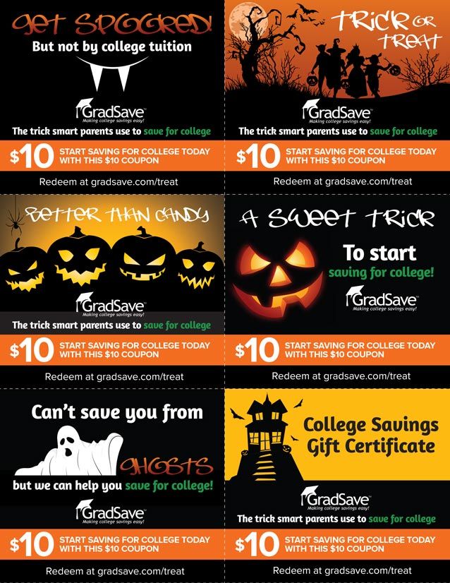 GradSave Halloween coupons