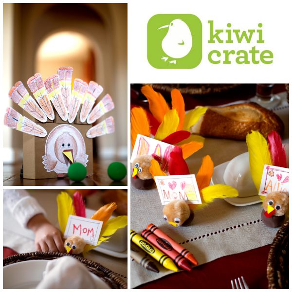 Kiwi Crate Thanksgiving turkey collage