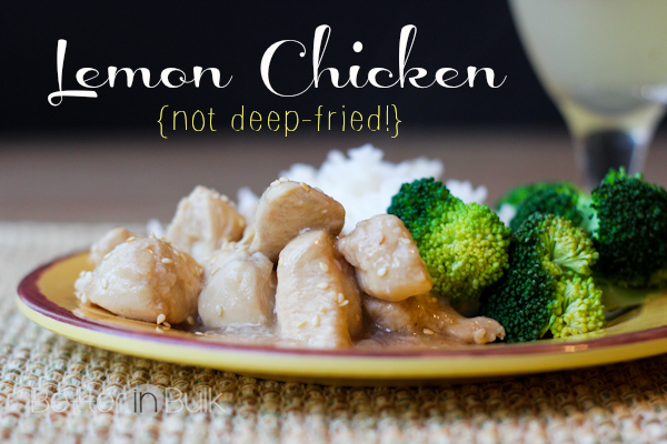 lemon chicken recipe - not deep-fried