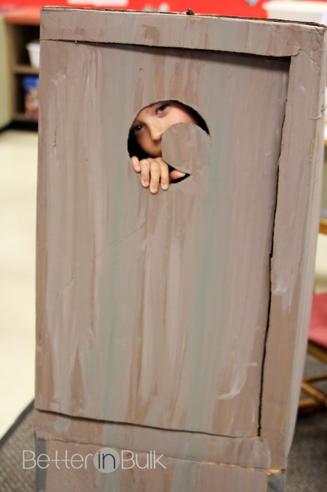 Outhouse costume for Halloween