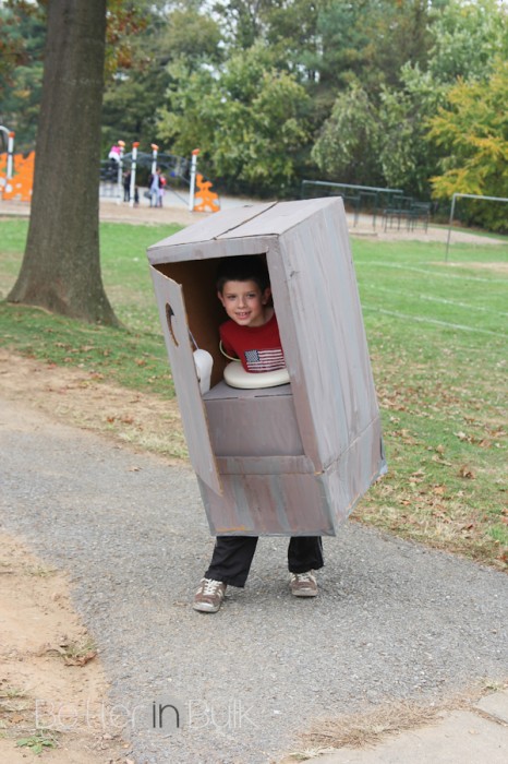 Outhouse costume for Halloween