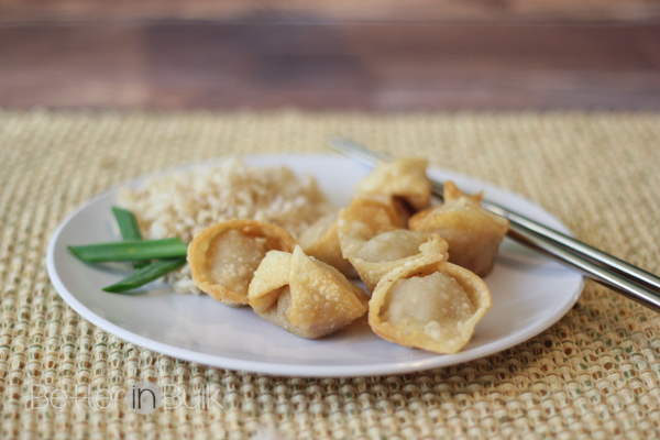 pork wontons and cabbage wontons