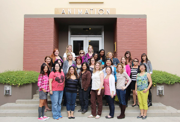 walt disney studios lot group shot