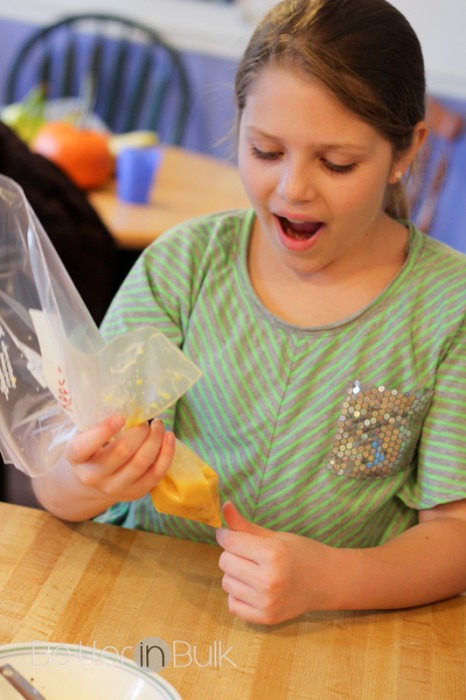 build-your-own omelet in a bag