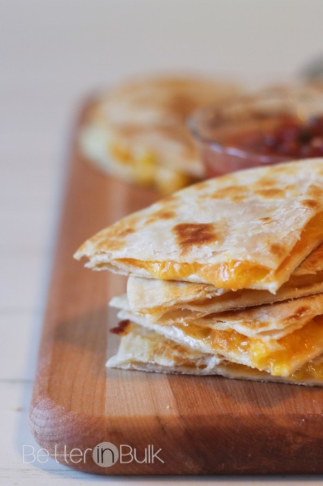 peach quesadillas