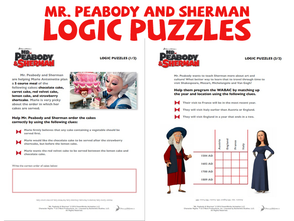 MrPeabodyandSherman-LogicPuzzles