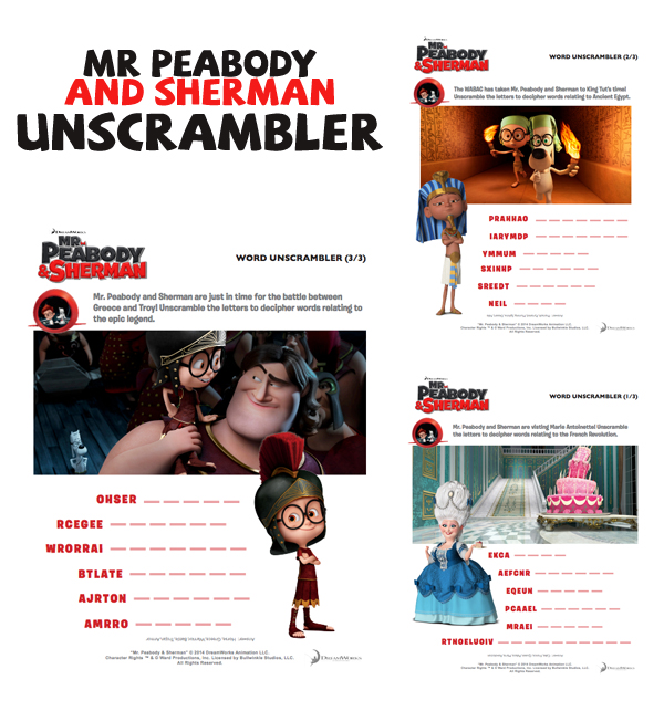 MrPeabodyandSherman-Unscrambler