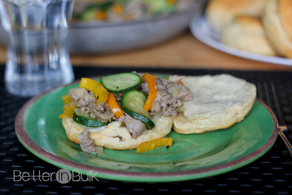 sausage zucchini biscuits #15minutesuppers