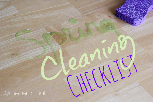 spring cleaning checklist