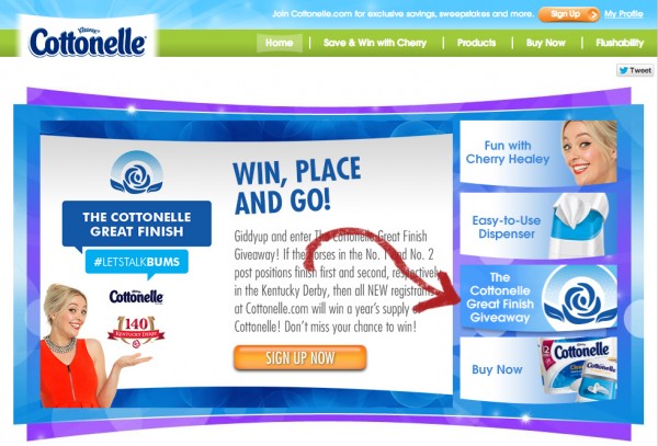 cottonelle landing page