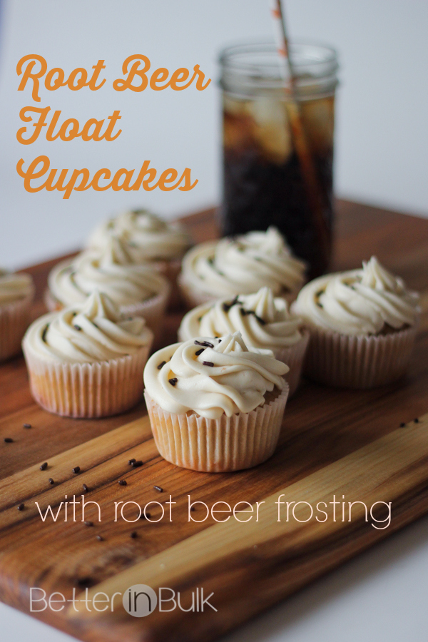 root beer float cupcakes with root beer frosting