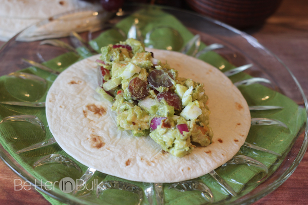 Sweet and Spicy Southwest chicken salad with Wholly Guacamole