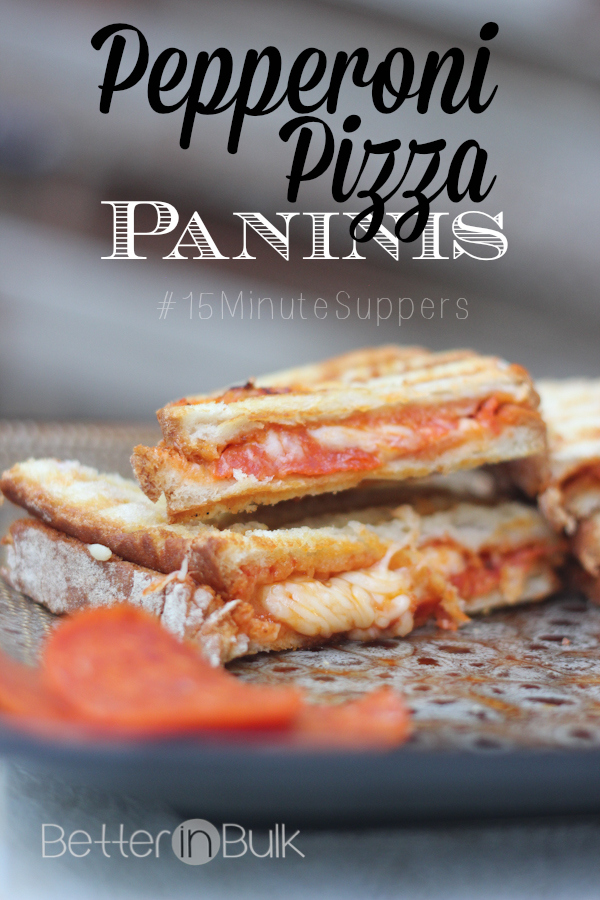 pepperoni pizza panini 15MinuteSuppers