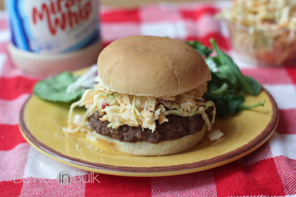 Cabbage and Pineapple Slaw Burgers