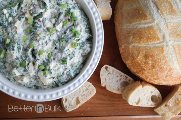 creamy spinach and artichoke dip - Miracle Whip