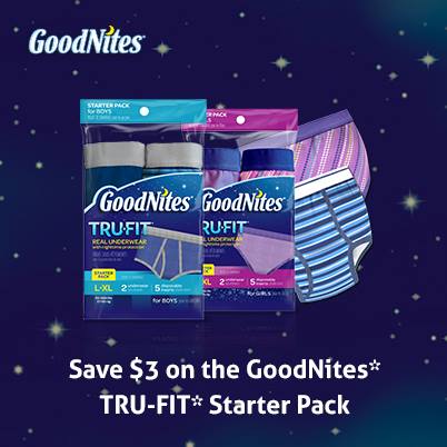 Goodnites* TRU-fit* coupon $3 off