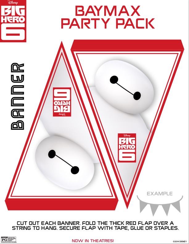 Big Hero 6 Birthday party banner