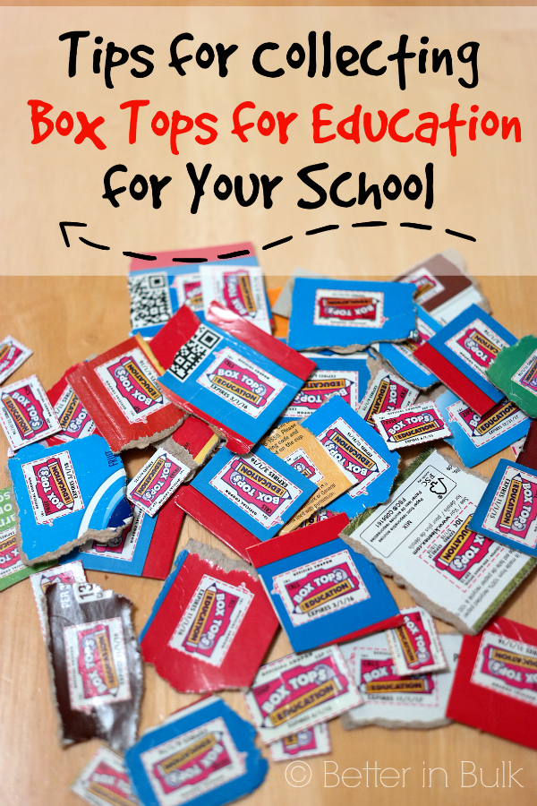 Tips for collecting Box Tops for Education