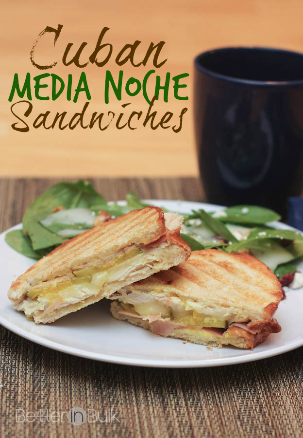 Cuban media noche sandwiches