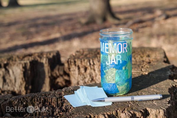 New Year's Stained Glass Memory Jars Craft